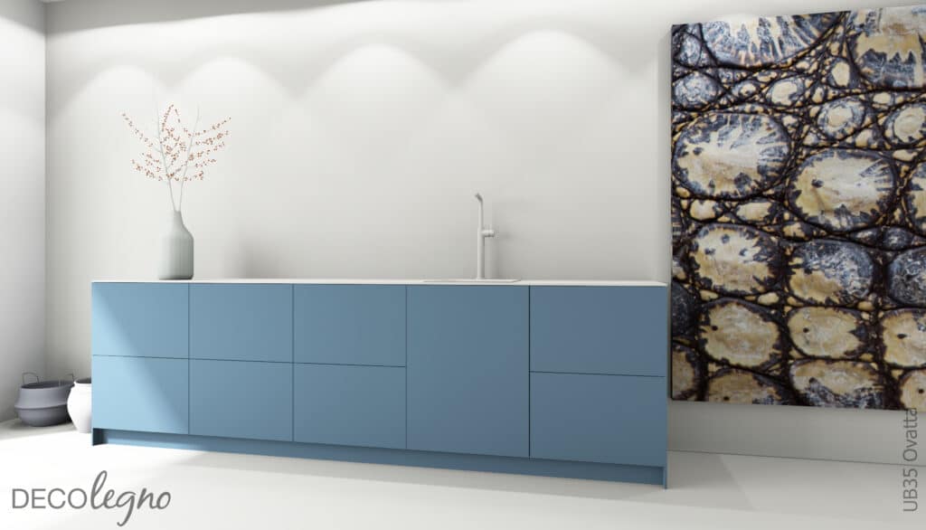 Decoratief plaatmateriaal vegrijsd blauw