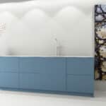 Decoratief plaatmateriaal vegrijsd blauw