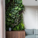 Zitbank in LR28 Riga met plantenwand