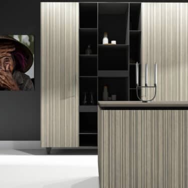 Decoratief plaatmateriaal met een blond, eikenhouten decor in kleur S210